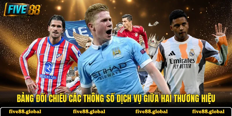 Bảng đối chiếu các thông số dịch vụ giữa hai thương hiệu