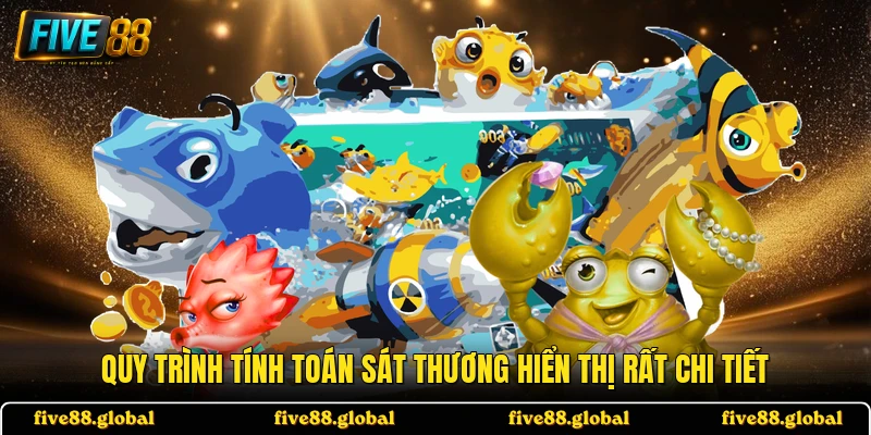 Quy trình tính toán sát thương hiển thị rất chi tiết